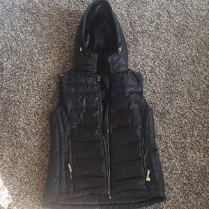 Michael Kors Olive Puff Vest Hood *Like New
